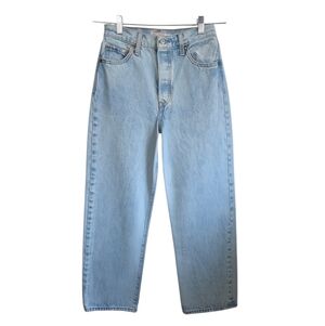 Levi's Light Blue High-Rise Straight Leg Jeans